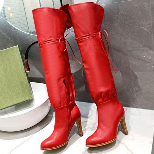 boots women's red black genuine leather pointed high heel lace-up woman winter fashion
boots women's red black genuine leather pointed high heel lace-up woman winter fashion