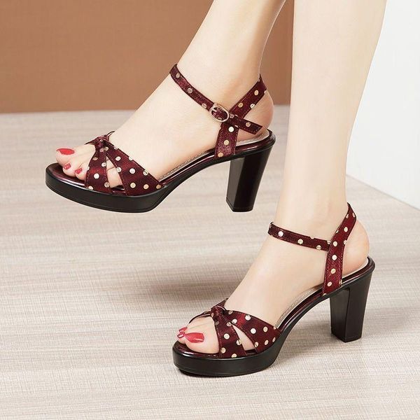 sandals trendy women heels 6cm teep toe buckle soft leather summer shoes comfortable chunky heel, Black
sandals trendy women heels 6cm teep toe buckle soft leather summer shoes comfortable chunky heel, Black