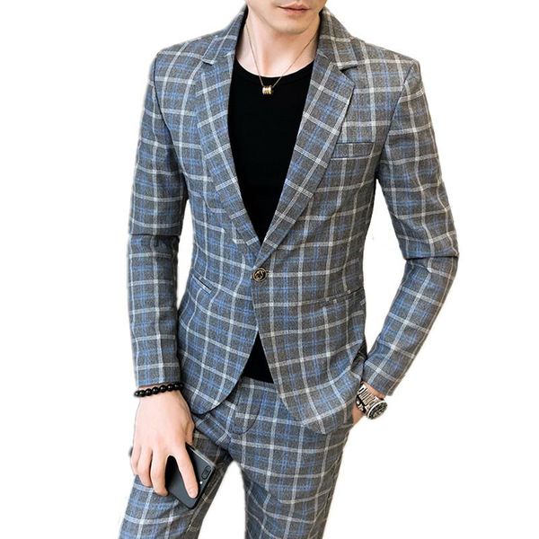 jacket pants men suits set fashion grid slim fit business dress wedding blazers coat trousers men's &, White;black
jacket pants men suits set fashion grid slim fit business dress wedding blazers coat trousers men's &, White;black