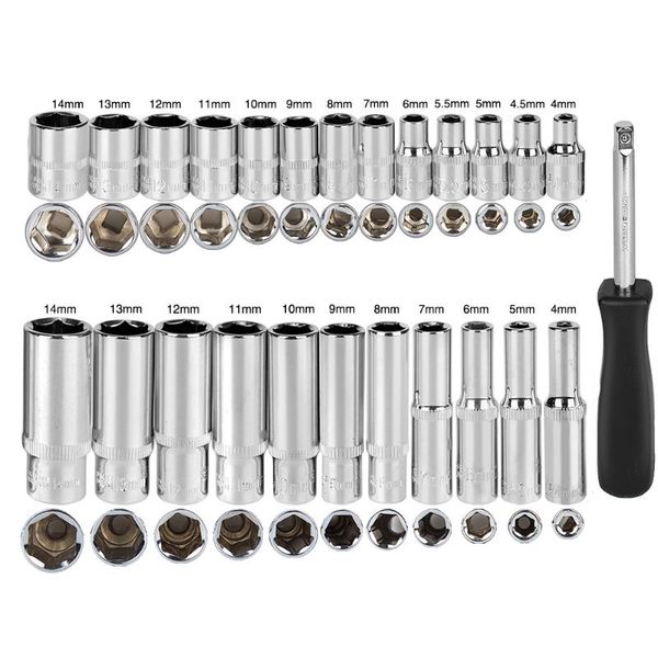 professional hand tool sets 1/4 socket set short/long deep wrench bike torque spanner car auto repair tools
professional hand tool sets 1/4 socket set short/long deep wrench bike torque spanner car auto repair tools