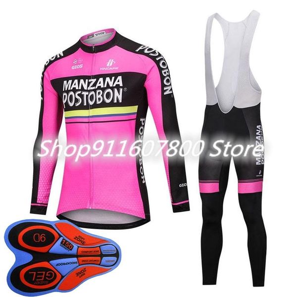 manzana postobon team mens cycling long sleeve jersey 9d gel pad bib pants set mtb bike clothing bicycle outfits outdoor racing sets, Black;blue
manzana postobon team mens cycling long sleeve jersey 9d gel pad bib pants set mtb bike clothing bicycle outfits outdoor racing sets, Black;blue