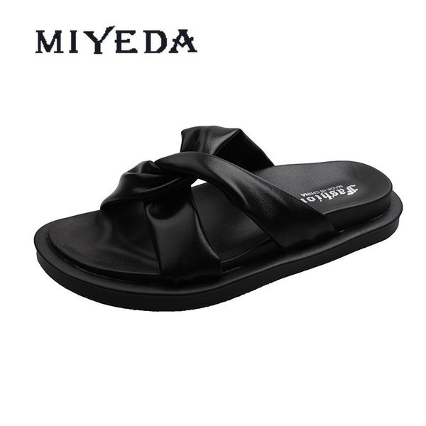 slippers miyeda women summer shoes slipper casual female non-slip platform handmade cross-tied solid flats breathable slides, Black
slippers miyeda women summer shoes slipper casual female non-slip platform handmade cross-tied solid flats breathable slides, Black