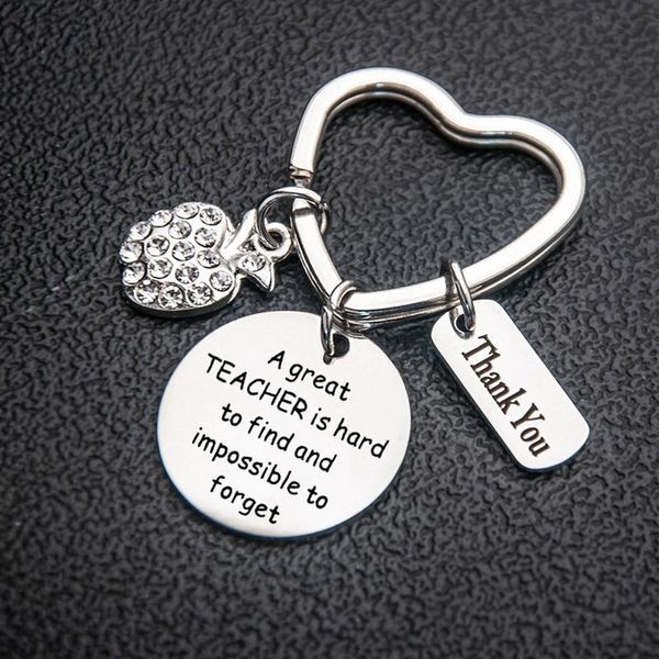 keychains teacher keychain a great is hard to find and impossible forget keyring jewelry teacher's day gifts stainless steel pendant, Silver
keychains teacher keychain a great is hard to find and impossible forget keyring jewelry teacher's day gifts stainless steel pendant, Silver