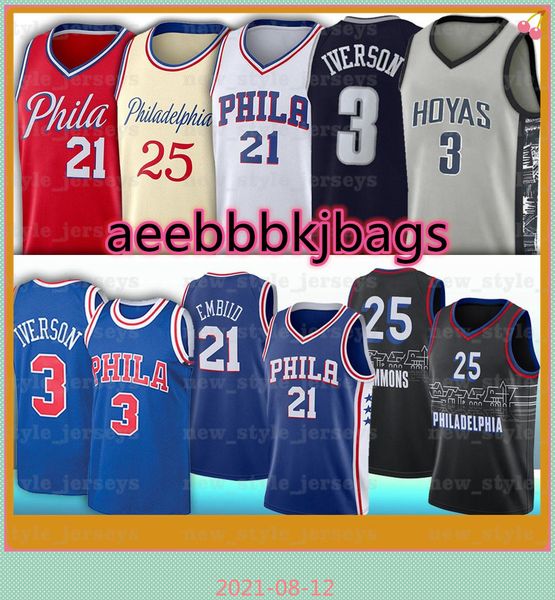 iverson 21 basketball jerseys joel ben embiid 3 allen simmons 12 tobias harris men ncaa, Black;red
iverson 21 basketball jerseys joel ben embiid 3 allen simmons 12 tobias harris men ncaa, Black;red