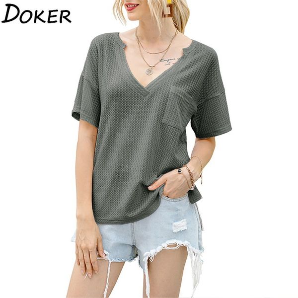 summer solid vintage t shirt women v-neck short sleeve casual fashion plus size t-shirt womens streetwear tee shirt femme 210423, White
summer solid vintage t shirt women v-neck short sleeve casual fashion plus size t-shirt womens streetwear tee shirt femme 210423, White