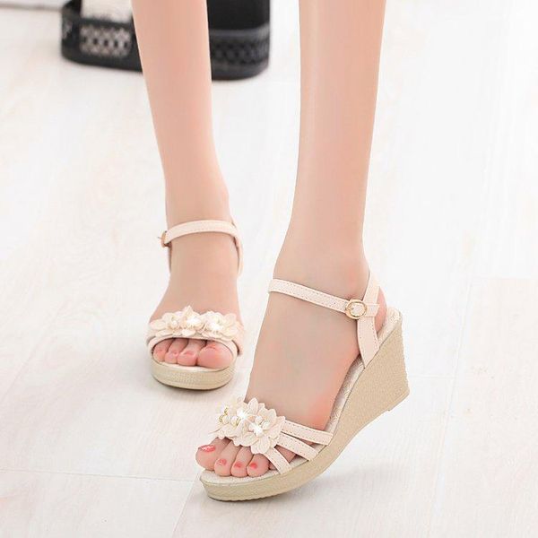 sandals ladies summer style increase korean fashion high-heeled flat-bottomed student female trend, Black
sandals ladies summer style increase korean fashion high-heeled flat-bottomed student female trend, Black