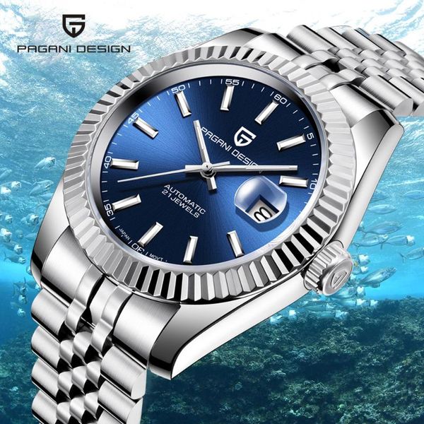 wristwatches pagani design brand business waterproof 100m diving men's watch sapphire luminous luxury watches full steel mechanical men, Slivery;brown
wristwatches pagani design brand business waterproof 100m diving men's watch sapphire luminous luxury watches full steel mechanical men, Slivery;brown