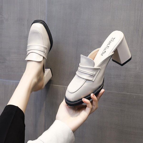 female shoes square heel med slippers heels cover toe slides fashion 2021 block high luxury rome pumps autumn rubber pu fabric, Black
female shoes square heel med slippers heels cover toe slides fashion 2021 block high luxury rome pumps autumn rubber pu fabric, Black
