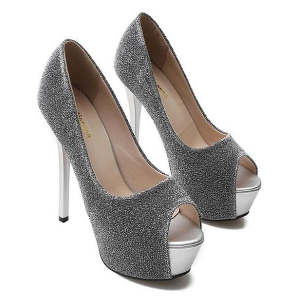 dress shoes wonen pumps fashion office peep toe thin heels slip on sequined cloth 14cm high woman, Black
dress shoes wonen pumps fashion office peep toe thin heels slip on sequined cloth 14cm high woman, Black