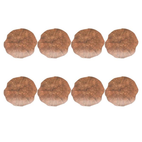 8pcs round imitation wood grain decorative placemat insulation non-slip table mat kitchen decoration accessories mats & pads
8pcs round imitation wood grain decorative placemat insulation non-slip table mat kitchen decoration accessories mats & pads