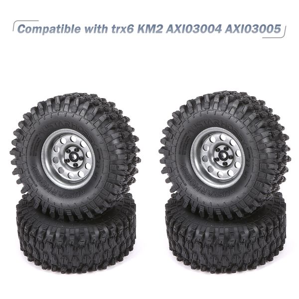 austar 7021+2016bk 4pcs rc tires 125*50mm metal wheel rim rubber tire for rc buggy off-road car for trx6 km2 axi03004 axi03005
austar 7021+2016bk 4pcs rc tires 125*50mm metal wheel rim rubber tire for rc buggy off-road car for trx6 km2 axi03004 axi03005