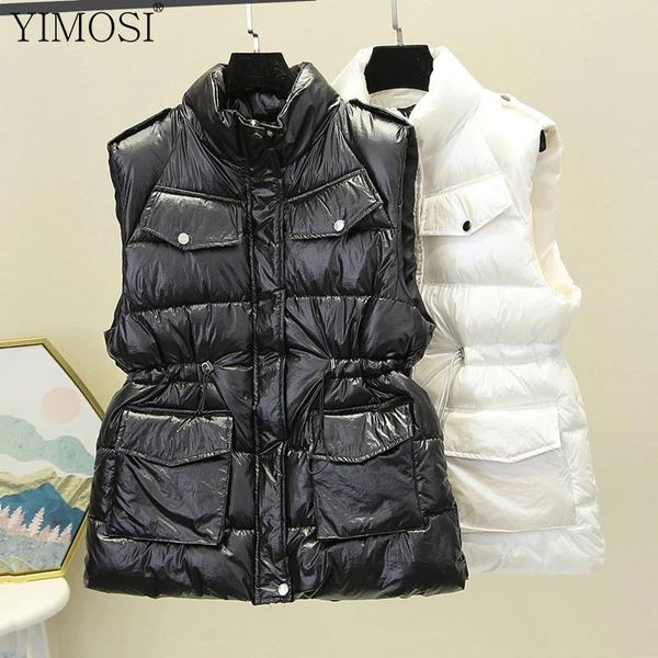 women's vests 2021 autumn winter women long down vest ladies sleeveless warm gilet female thick windproof waistcoat, Black;white
women's vests 2021 autumn winter women long down vest ladies sleeveless warm gilet female thick windproof waistcoat, Black;white