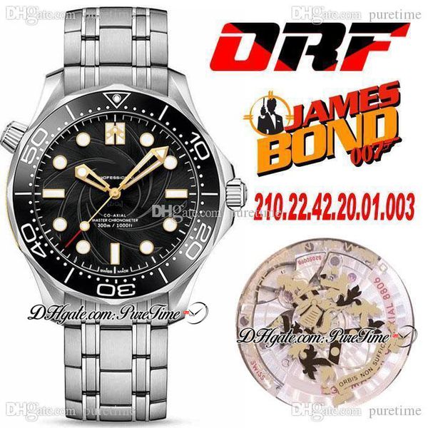 orf diver 300m "james bond" 007 a8806 automatic mens watch 42mm no date black textured dial super edition stainless steel bracelet, Slivery;brown
orf diver 300m "james bond" 007 a8806 automatic mens watch 42mm no date black textured dial super edition stainless steel bracelet, Slivery;brown