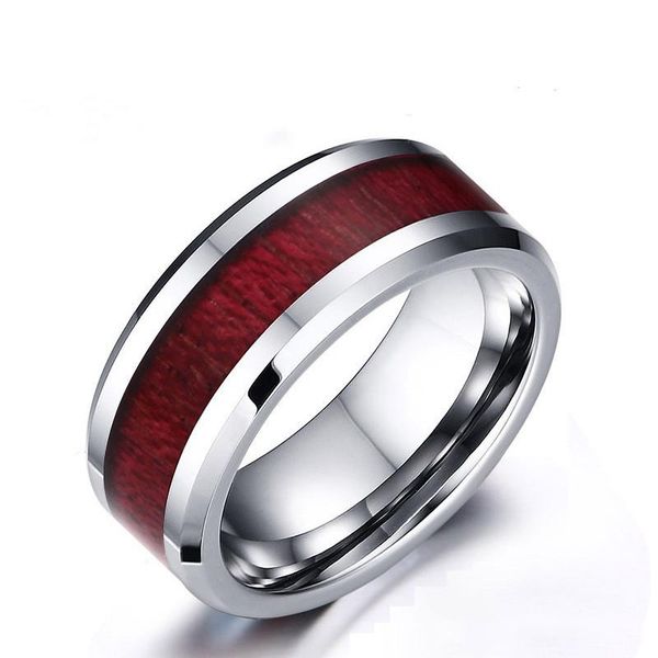 cluster rings 8mm wood grain sticker tungsten steel ring retro tide brand small jewelry, Golden;silver
cluster rings 8mm wood grain sticker tungsten steel ring retro tide brand small jewelry, Golden;silver