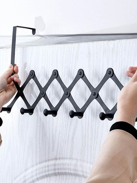 hooks & rails 6 wooden expandable coat rack hanger over the door metal holder for coats robes hats umbrella
hooks & rails 6 wooden expandable coat rack hanger over the door metal holder for coats robes hats umbrella