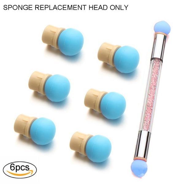 nail brushes 6pcs set art color gradient gradual blooming design soft sponge replaceable heads for glitter powder brush pen tool, Yellow
nail brushes 6pcs set art color gradient gradual blooming design soft sponge replaceable heads for glitter powder brush pen tool, Yellow