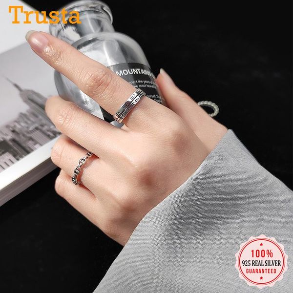 cluster rings trustdavis authentic 925 sterling thai silver chain roman numerals opening ring for women jewelry gift da731, Golden;silver
cluster rings trustdavis authentic 925 sterling thai silver chain roman numerals opening ring for women jewelry gift da731, Golden;silver
