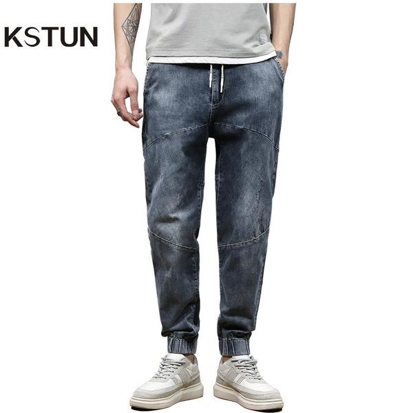 men's jeans light gray harem designer elastic waist high street jogger patchwork quality large size 42, Blue
men's jeans light gray harem designer elastic waist high street jogger patchwork quality large size 42, Blue