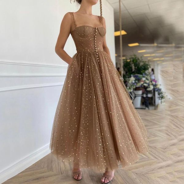sleeveless spaghetti straps sweetheart beads formal evening dress sequined split tulle a-line prom dresses vestido formatura, Black
sleeveless spaghetti straps sweetheart beads formal evening dress sequined split tulle a-line prom dresses vestido formatura, Black