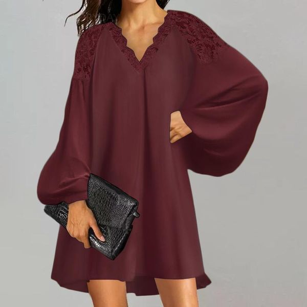 casual dresses women fashion v neck puff sleeve ol office shirt dress zanzea summer elegent lace patchwork loose mini sundress vestidos, Black;gray
casual dresses women fashion v neck puff sleeve ol office shirt dress zanzea summer elegent lace patchwork loose mini sundress vestidos, Black;gray