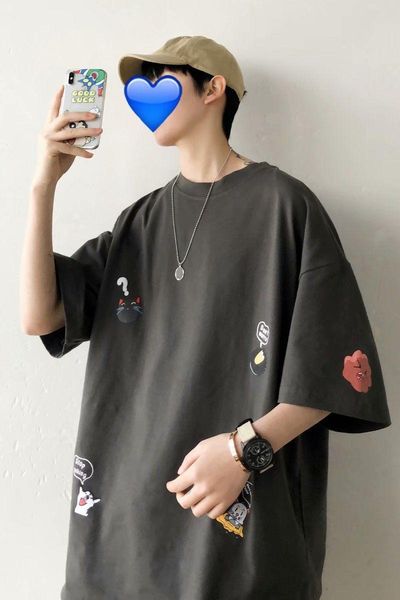 men's t-shirts ins t-shirt cool fun cartoon printing o-neck men tshirt male tee shirts hip hop rap streetwear m-5xl, White;black
men's t-shirts ins t-shirt cool fun cartoon printing o-neck men tshirt male tee shirts hip hop rap streetwear m-5xl, White;black