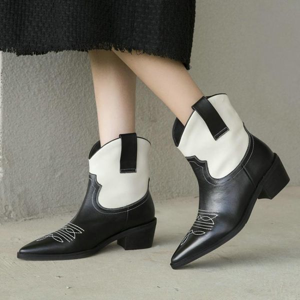 boots eshtonshero shoes woman women ankle square med heels platform western style leather ladies motorcycle sock size 3-9, Black
boots eshtonshero shoes woman women ankle square med heels platform western style leather ladies motorcycle sock size 3-9, Black