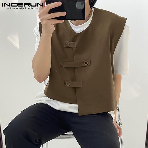 men' tank incerun 2021 summer fashion cotton clothing sleeveless shirt casual loose button vest all-match -5xl, White;black
men' tank incerun 2021 summer fashion cotton clothing sleeveless shirt casual loose button vest all-match -5xl, White;black
