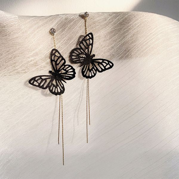925 silver needle butterfly fashion long tassel earrings temperament fashion versatile super fairy earrings
925 silver needle butterfly fashion long tassel earrings temperament fashion versatile super fairy earrings