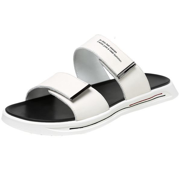 slippers summer slippers men's summer fashion leather wear white flip flop trend antiskid sandals evlc, Black
slippers summer slippers men's summer fashion leather wear white flip flop trend antiskid sandals evlc, Black