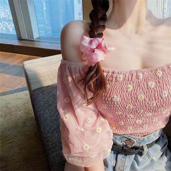 summer puff sleeve elegant crop female chiffon floral blouse and womne shirt beach blouse for females korean chic 210521, White
summer puff sleeve elegant crop female chiffon floral blouse and womne shirt beach blouse for females korean chic 210521, White