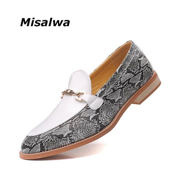 dress shoes misalwa snake skin pattern men loafers metal decoration fashion white black patchwork casual 38-48 drop
dress shoes misalwa snake skin pattern men loafers metal decoration fashion white black patchwork casual 38-48 drop