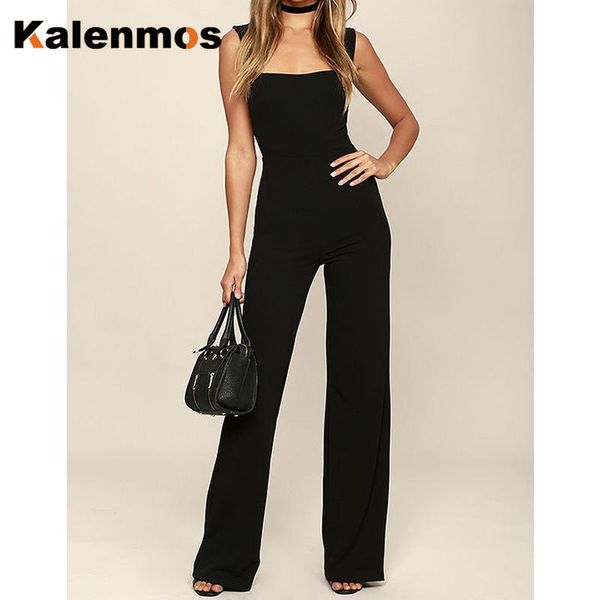 women's jumpsuits & rompers kalenmos summer long jumpsuit women high waist square collar sleeveless trousers pants work slim elegant ch, Black;white
women's jumpsuits & rompers kalenmos summer long jumpsuit women high waist square collar sleeveless trousers pants work slim elegant ch, Black;white
