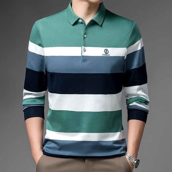2021 autumn stripe slim lapel t-shirt youth stripe cotton polo long sleeve men's, White;black
2021 autumn stripe slim lapel t-shirt youth stripe cotton polo long sleeve men's, White;black