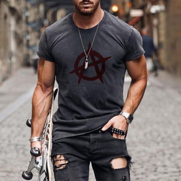 men's t-shirts 2021 summer street short sleeve letter a print trend sports t-shirt men, White;black
men's t-shirts 2021 summer street short sleeve letter a print trend sports t-shirt men, White;black