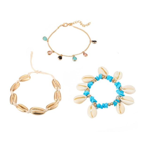 anklets fashion personality sea ocean shell color beads tassels 3 layers anklet jewelry, Red;blue
anklets fashion personality sea ocean shell color beads tassels 3 layers anklet jewelry, Red;blue