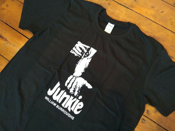 william s. burroughs 'junkie' t-shirt-book, author, different sizes/colours, White;black
william s. burroughs 'junkie' t-shirt-book, author, different sizes/colours, White;black