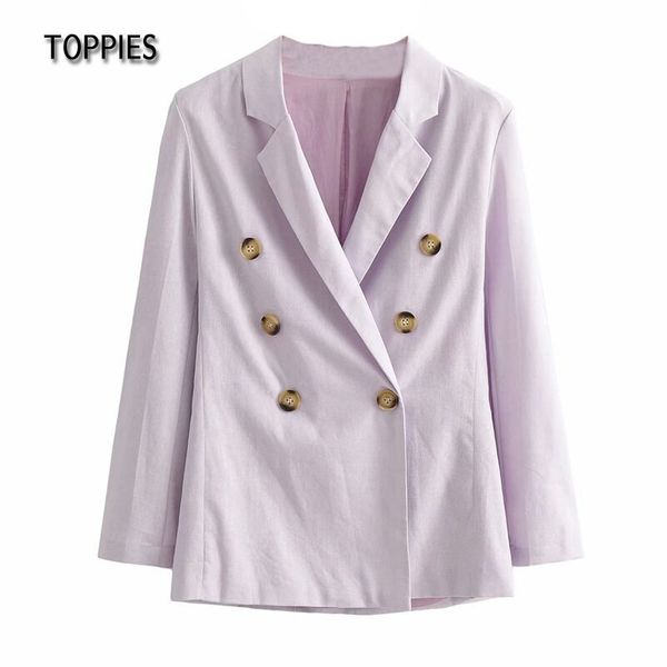 ies summer cotton linen blazer women thin suit jacket double breasted ladies leisure blazer violet 210412, White;black
ies summer cotton linen blazer women thin suit jacket double breasted ladies leisure blazer violet 210412, White;black