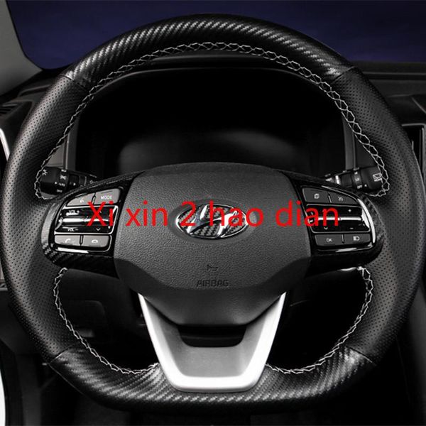 steering wheel covers for ix35 2021 customized hand-stitched leather carbon fiber special cover car interior decoration
steering wheel covers for ix35 2021 customized hand-stitched leather carbon fiber special cover car interior decoration