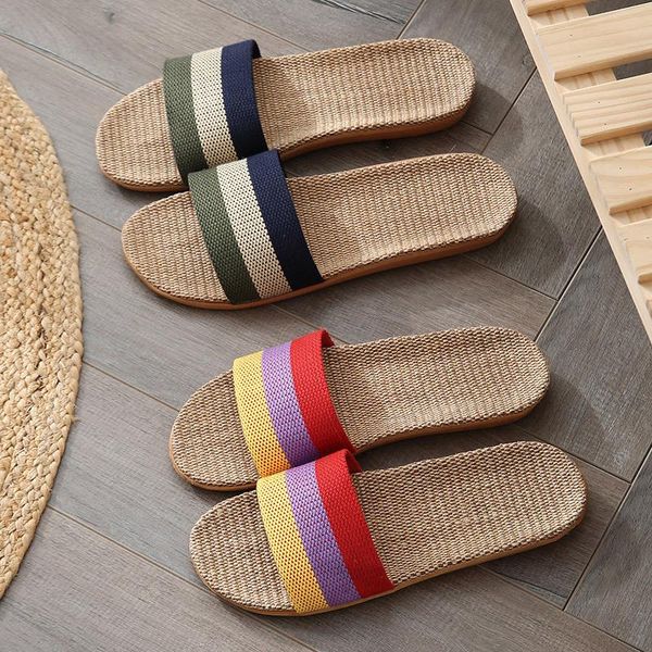 summer linen women's slippers color casual indoor floor shoes home ladies open toe flat house, Black
summer linen women's slippers color casual indoor floor shoes home ladies open toe flat house, Black
