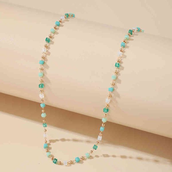 tocona bohemian colorful bead for women charm geometric gold color alloy metal chain choker necklace summer jewelry, Silver
tocona bohemian colorful bead for women charm geometric gold color alloy metal chain choker necklace summer jewelry, Silver