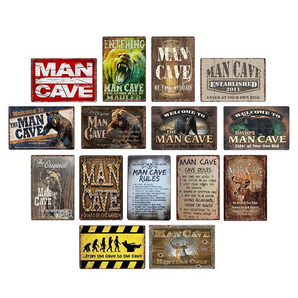 man cave rule metal tin sign vintage poster home bar l wall painting plaque party bar public decor 20*30 cm
man cave rule metal tin sign vintage poster home bar l wall painting plaque party bar public decor 20*30 cm