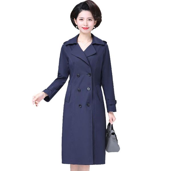 women's trench coats high-quality women spring autumn mid-length coat fashion plus size loose and noble over the knee female overcoat, Tan;black
women's trench coats high-quality women spring autumn mid-length coat fashion plus size loose and noble over the knee female overcoat, Tan;black