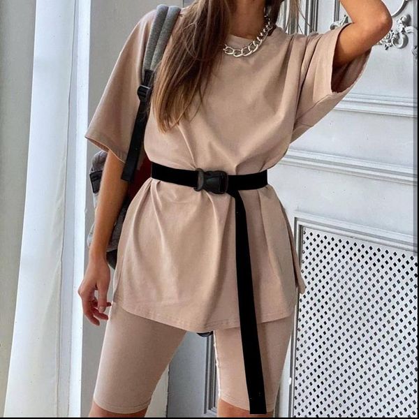 qrwr women tracksuits suit female casual outfits womens two piece set with belt home sports loose fashion bicycle summer tracksuit, Gray
qrwr women tracksuits suit female casual outfits womens two piece set with belt home sports loose fashion bicycle summer tracksuit, Gray