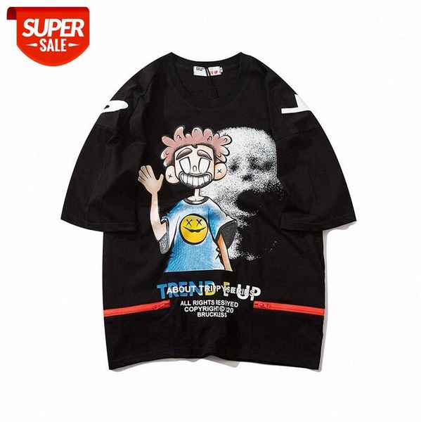 spring and summer europe the united states high street print t-shirt loose figure zipper stitching short-sleeved tee male #zo4o, White;black
spring and summer europe the united states high street print t-shirt loose figure zipper stitching short-sleeved tee male #zo4o, White;black