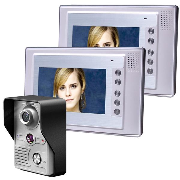 inch video door phone doorbell intercom kit security camera system 1-camera 2-monitor ir night vision phones
inch video door phone doorbell intercom kit security camera system 1-camera 2-monitor ir night vision phones