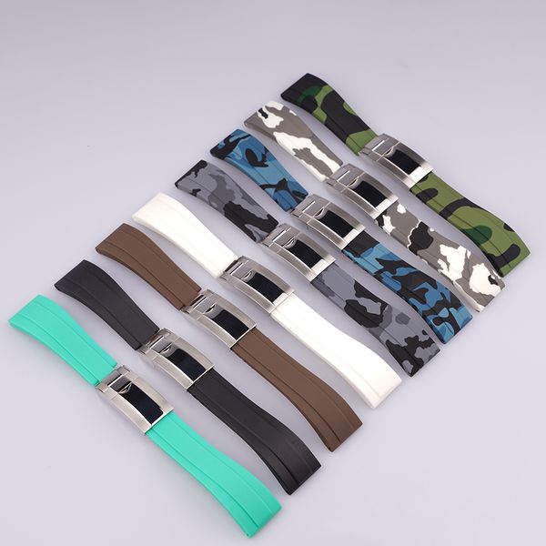 20mm black white rubber band camouflage rubber silver middle clasp replacement wrist watchband belt for rol submar date gmtmaster dayt strap, Black;brown
20mm black white rubber band camouflage rubber silver middle clasp replacement wrist watchband belt for rol submar date gmtmaster dayt strap, Black;brown