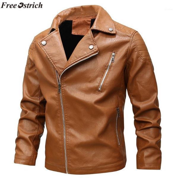 men's jackets ostrich explosive jacket autumn winter fashion velveted zipper pure color imitation leather coat,windproof, Black;brown
men's jackets ostrich explosive jacket autumn winter fashion velveted zipper pure color imitation leather coat,windproof, Black;brown
