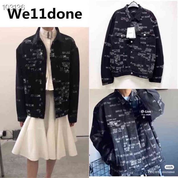 women's jackets titype complete printing graffiti we11done denim jacket long casual design 1:1 fashion, Black;brown
women's jackets titype complete printing graffiti we11done denim jacket long casual design 1:1 fashion, Black;brown