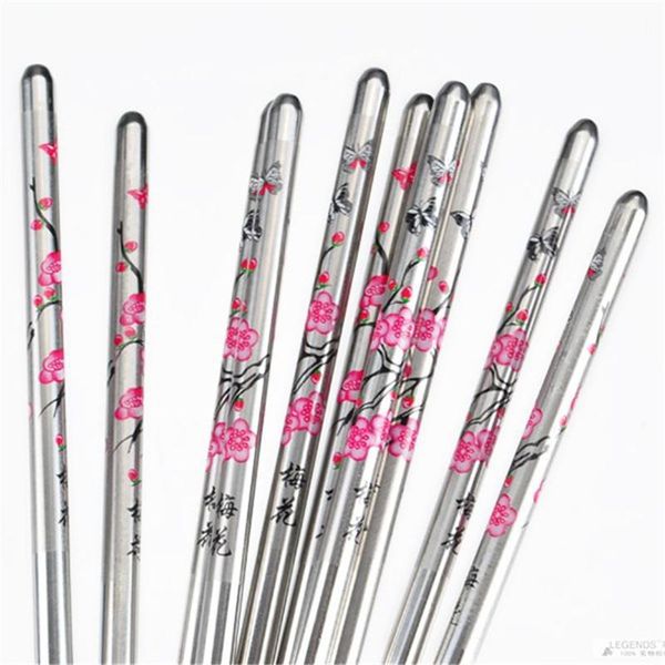 chopsticks 5 pairs/set 304 stainless steel chinese metal reusable sticks for kitchen family supplies
chopsticks 5 pairs/set 304 stainless steel chinese metal reusable sticks for kitchen family supplies