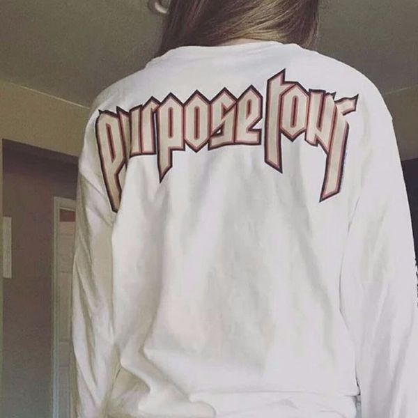 men's and women's t-shirts couples long-sleeved letters print cotton round neck loose, White;black
men's and women's t-shirts couples long-sleeved letters print cotton round neck loose, White;black